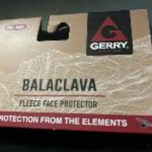 Gerry Balaclava One Size NEW Black Fleece Face Protection Unisex Adult - Picture 2 of 4
